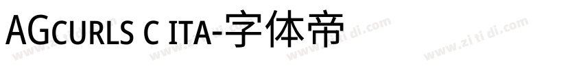 AGcurls c ita字体转换